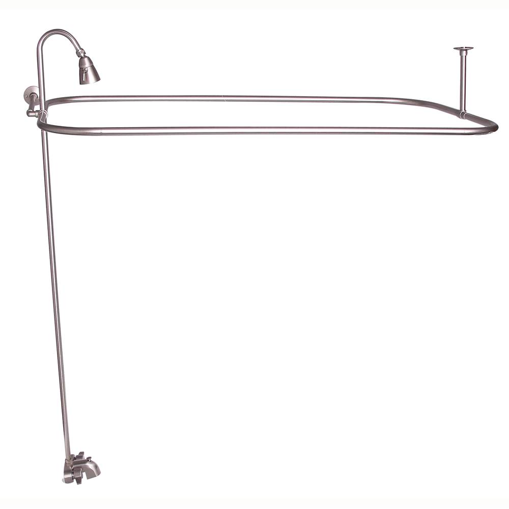 Barclay Converto Shower w/48'' Rect Rod, Fct, Riser, Brushed Nickel