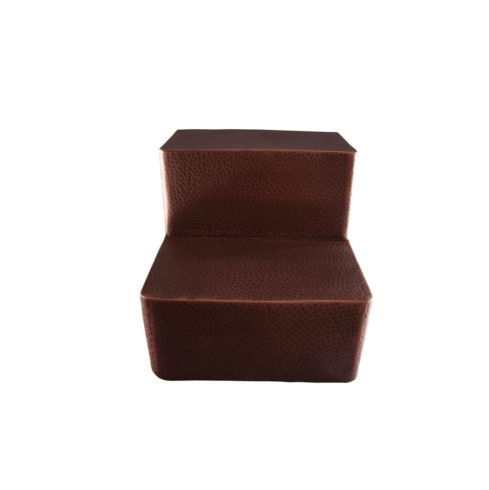 Barclay Copper Steps, SquareHammered Antique Copper