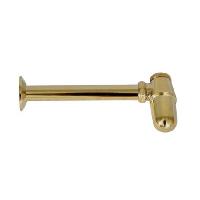 Barclay Lavatory Trap with Wall FlangePolished Brass