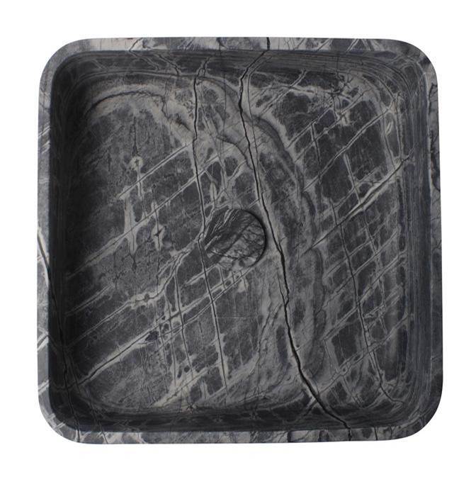 Barclay Maxton Square Sink, 15-3/4''Honed Lunar Marble