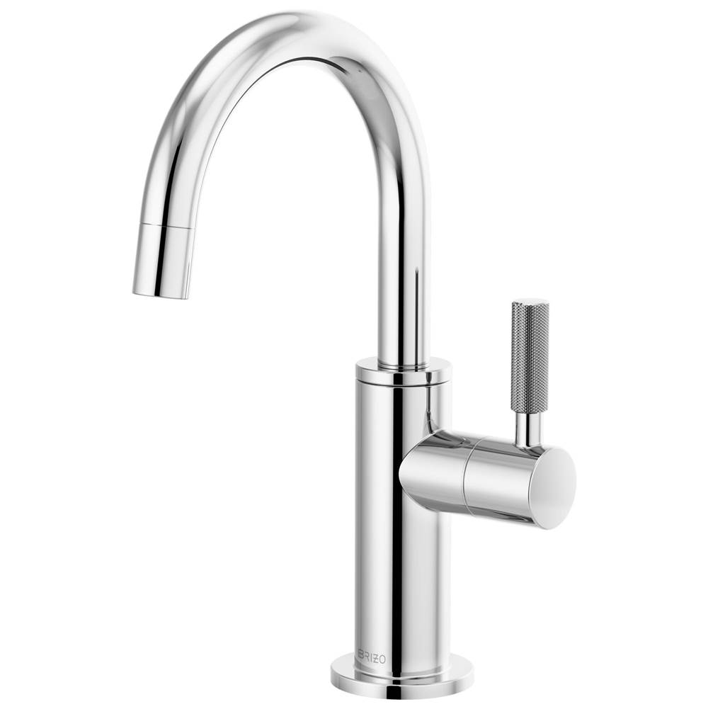 Brizo Litze® Beverage Faucet with Arc Spout and Knurled Handle