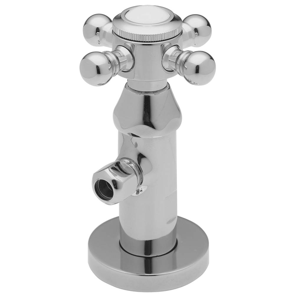 California Faucets Deluxe Angle Stop with Flange and Decorative Handle