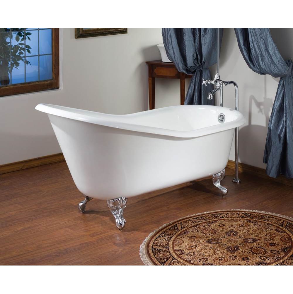 Cheviot Products 5100 SERIES Free-Standing Tub Filler with Stop Valves - Lever Handles - Porcelain Accents