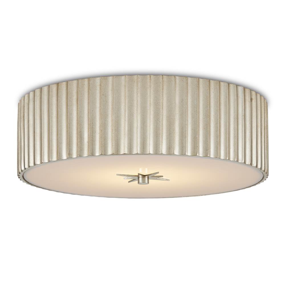 Currey And Company Caravel Silver Flush Mount