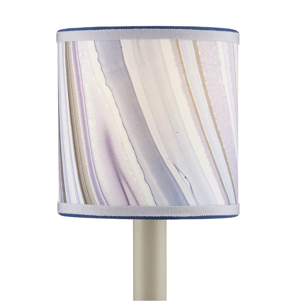 Currey And Company Marble Paper Drum Chandelier Shade - Lavender Agate