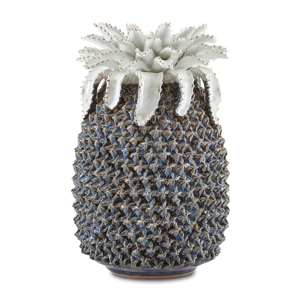 Currey And Company Waikiki Medium Blue Pineapple
