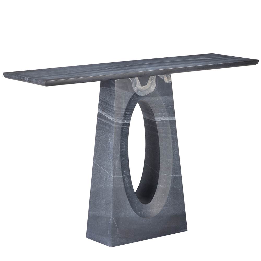 Currey And Company Demi Black Console Table
