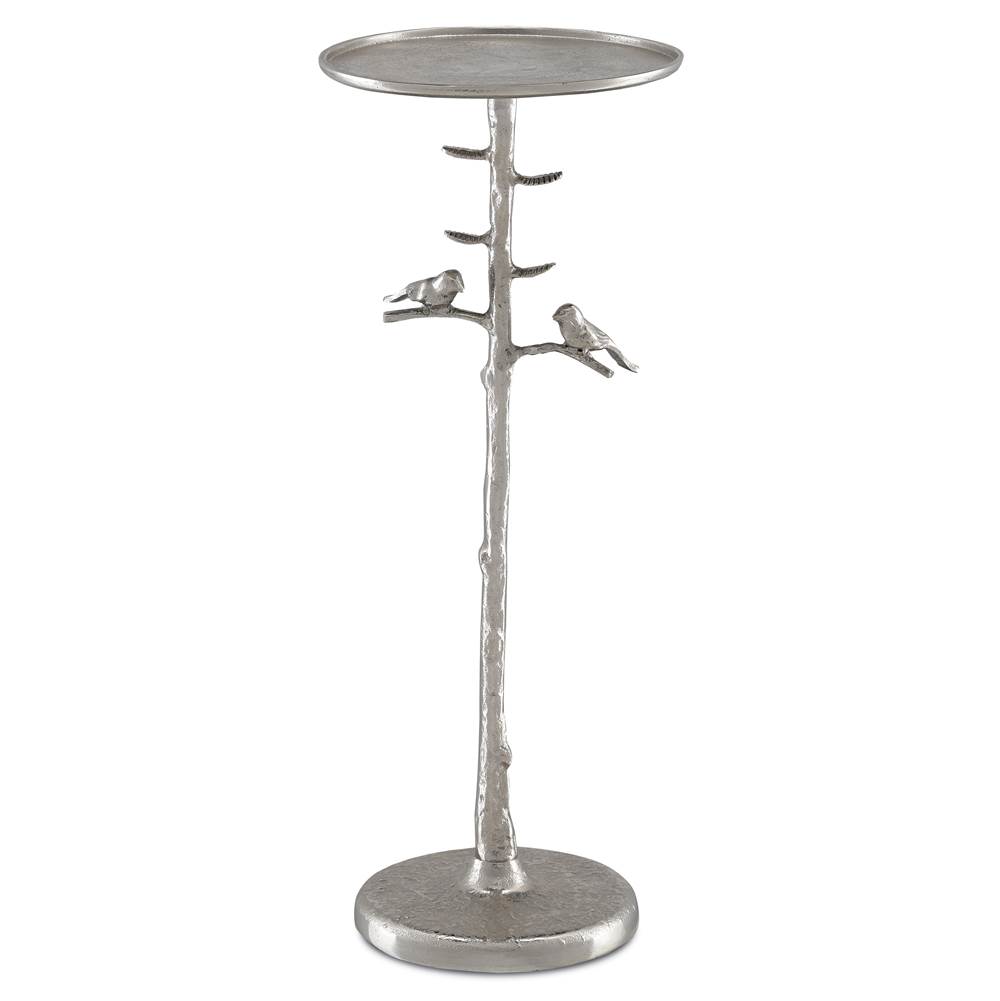 Currey And Company Piaf Silver Drinks Table