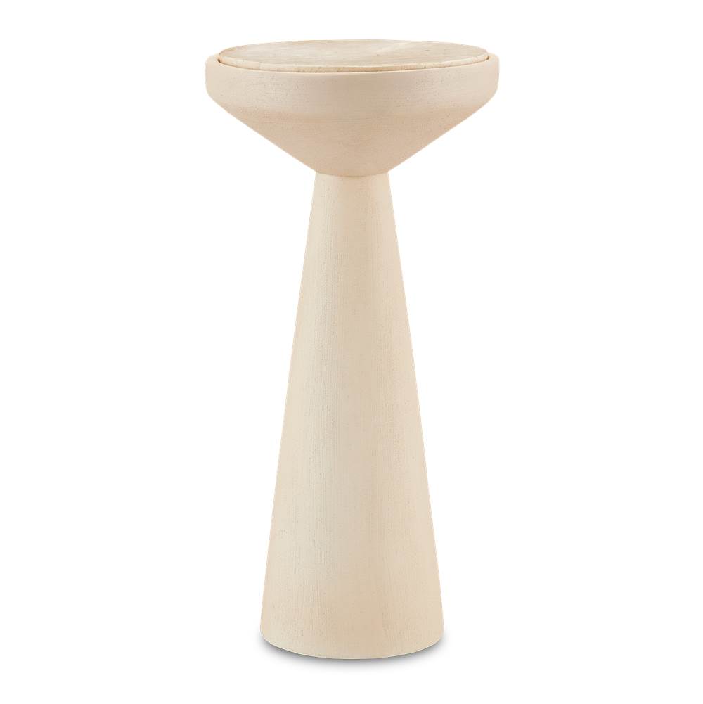 Currey And Company Wren Beige Accent Table