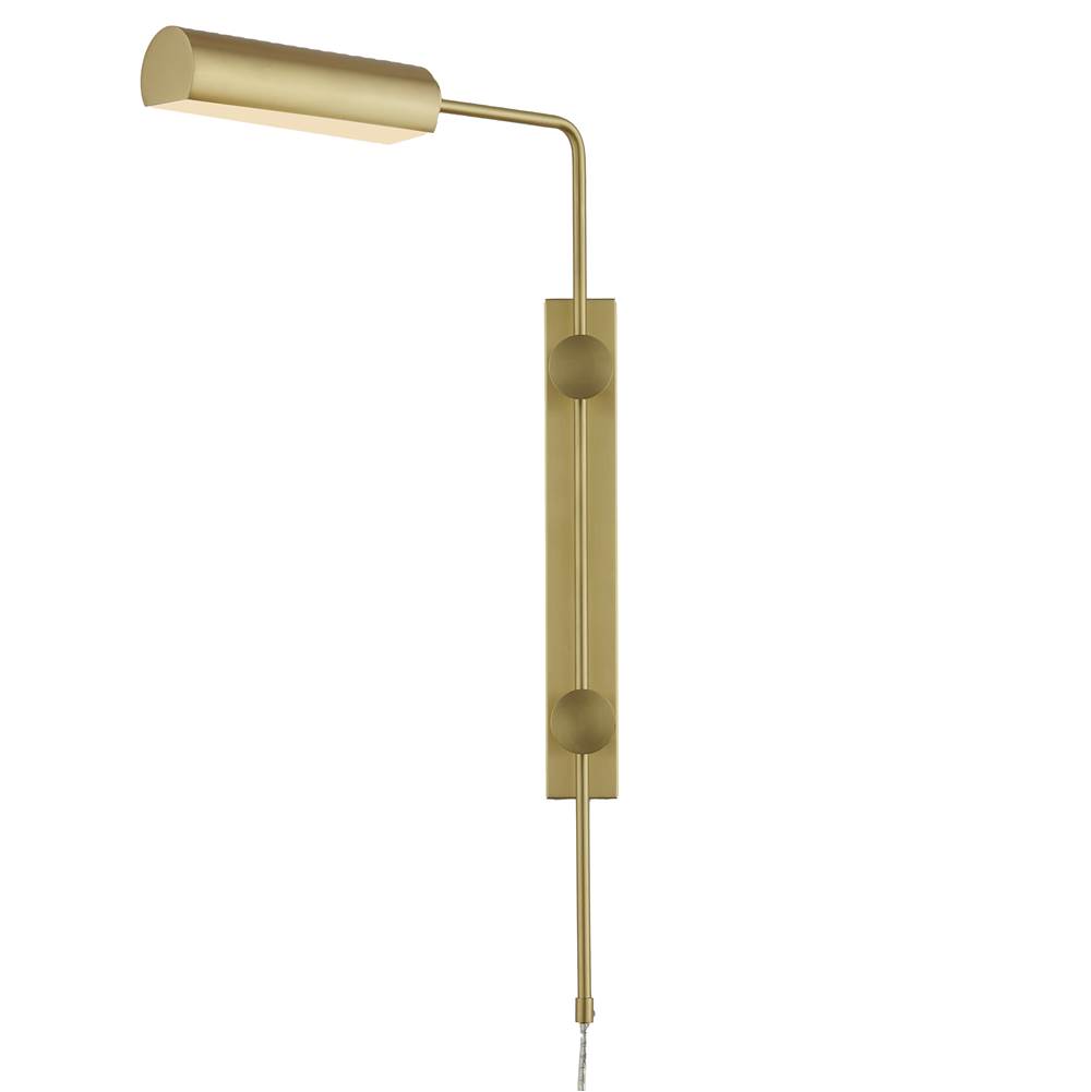 Currey And Company Satire Brass Swing-Arm Wall Sconce