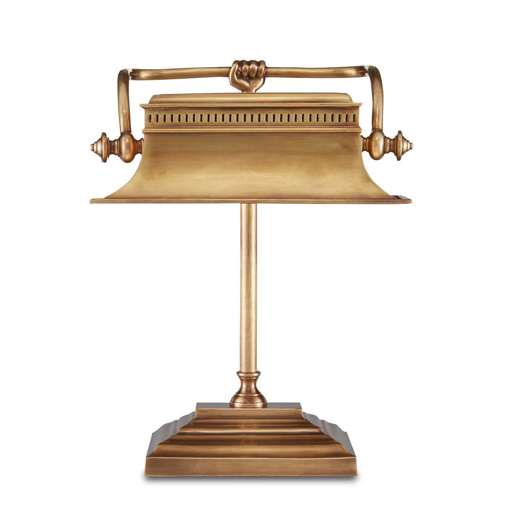 Currey And Company Malvasia Brass Desk Lamp