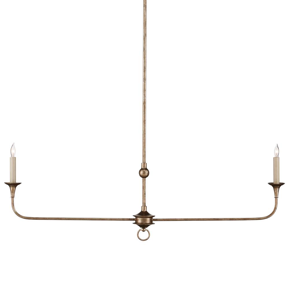 Currey And Company Nottaway Bronze Linear Chandelier