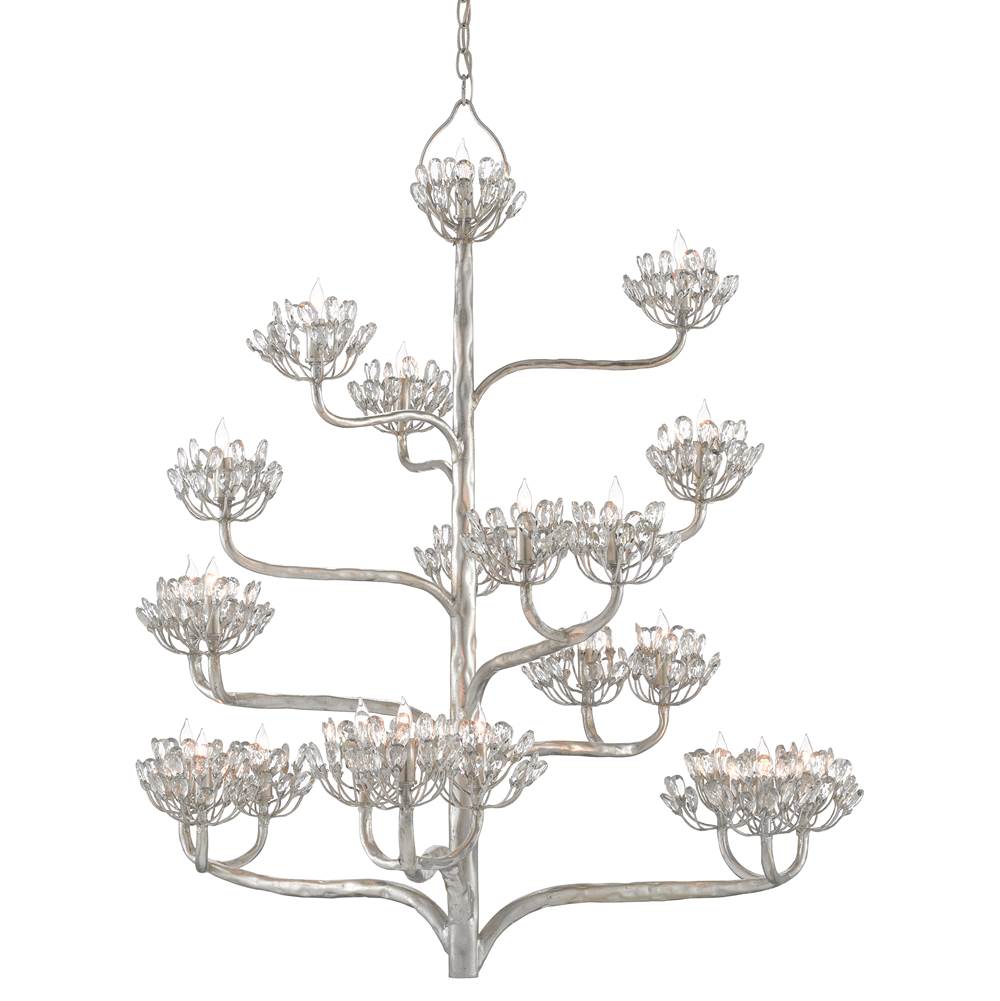 Currey And Company Agave Americana Silver Chandelier