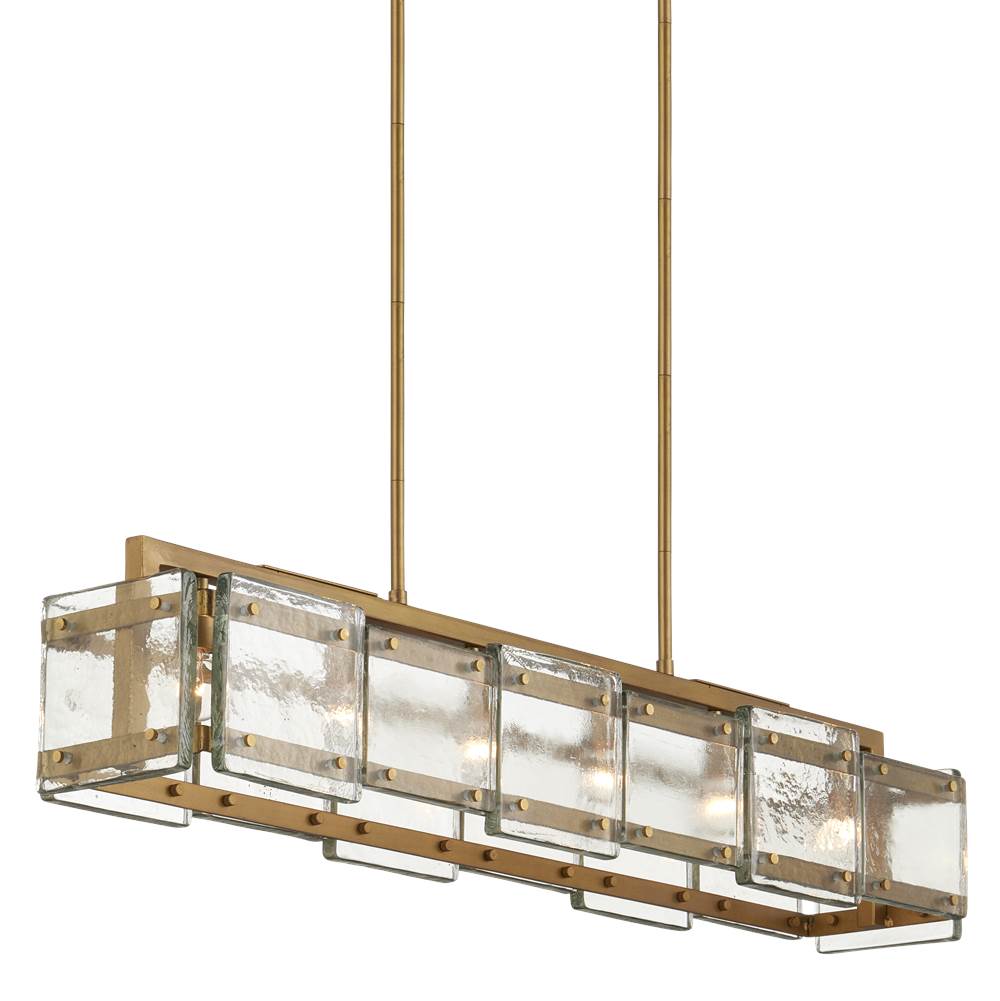 Currey And Company Countervail Rectangular Chandelier