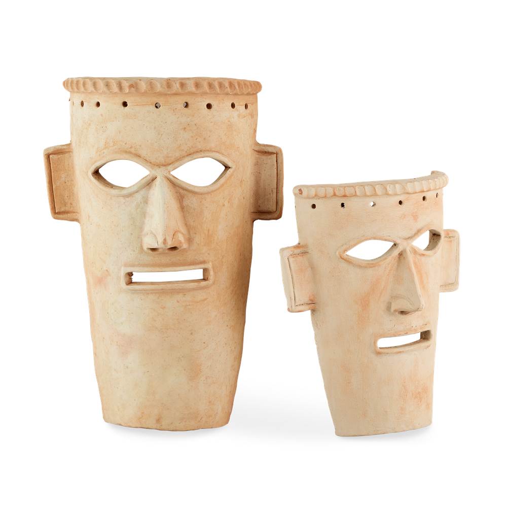 Currey And Company Etu Washed Mask Set of 2