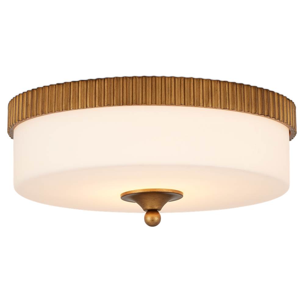 Currey And Company Bryce Gold Flush Mount