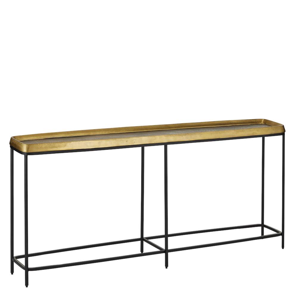 Currey And Company Tanay Brass Console Table