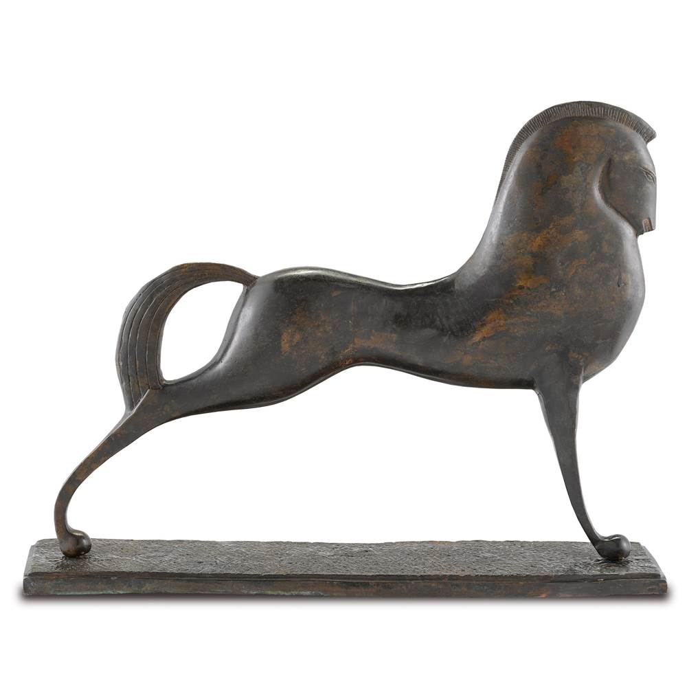 Currey And Company Assyrian Bronze Horse