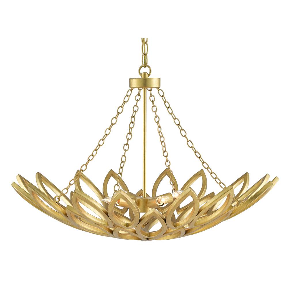 Currey And Company Allemande Gold Chandelier