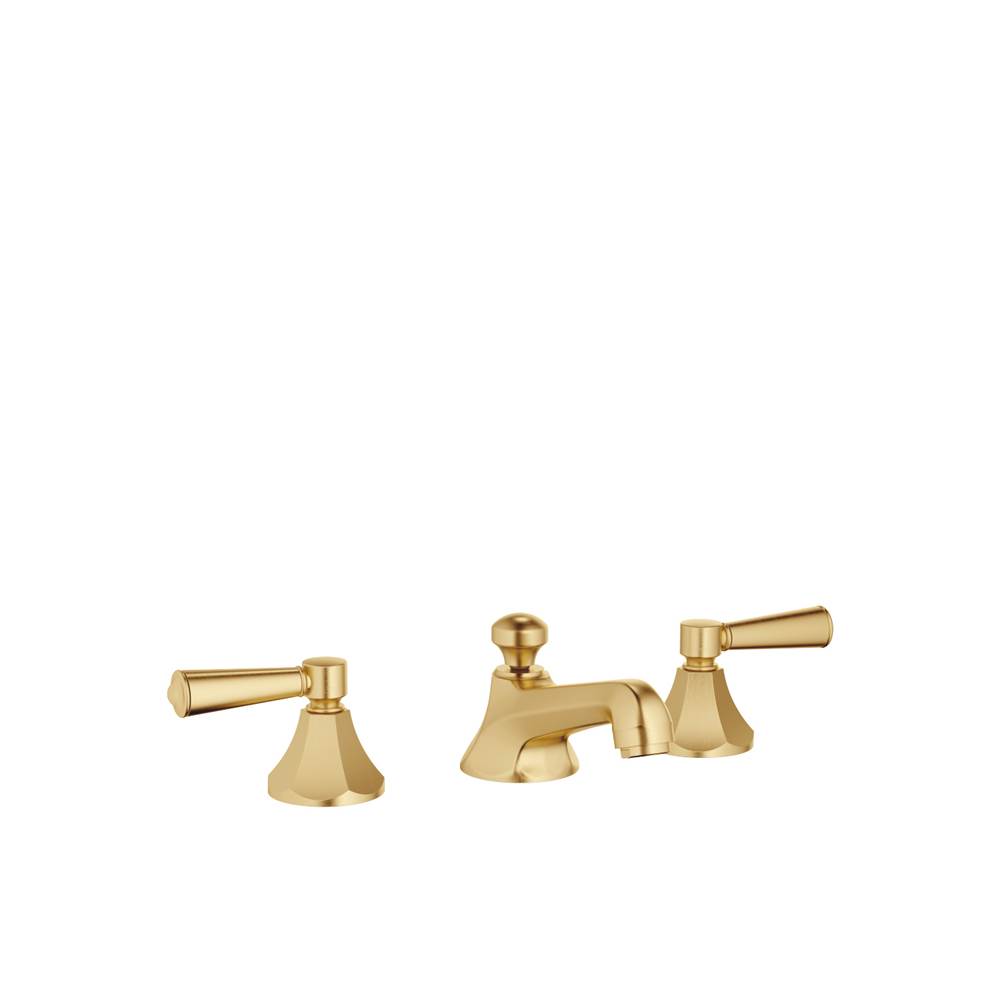 Dornbracht Madison Flair Three-Hole Lavatory Mixer With Drain In Brushed Durabrass