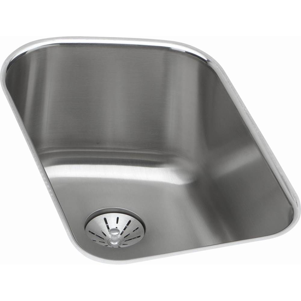 Elkay Lustertone Classic Stainless Steel 13-1/2'' x 20-7/16'' x 9'', Single Bowl Undermount Sink with Perfect Drain