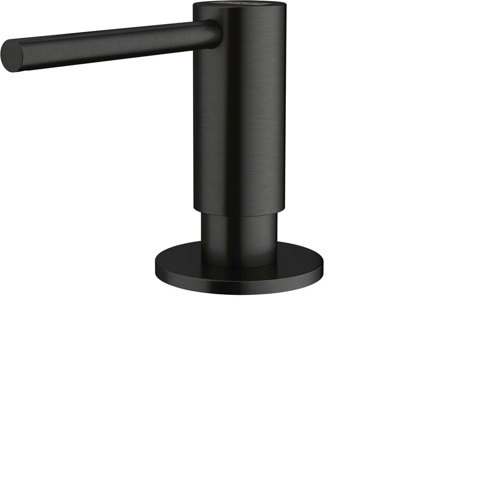 Franke ATL-SD-IBK Atlas Series Single Hole Top Refill Soap Dispenser, Black Stainless Steel