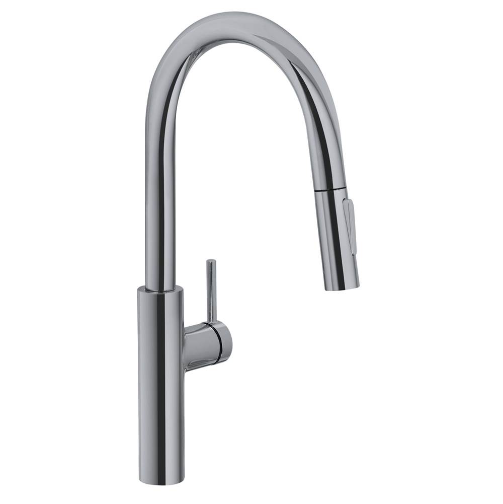 Franke Pescara 17-inch Single Handle Pull-Down Kitchen Faucet in Satin Nickel, PES-PD-SNI