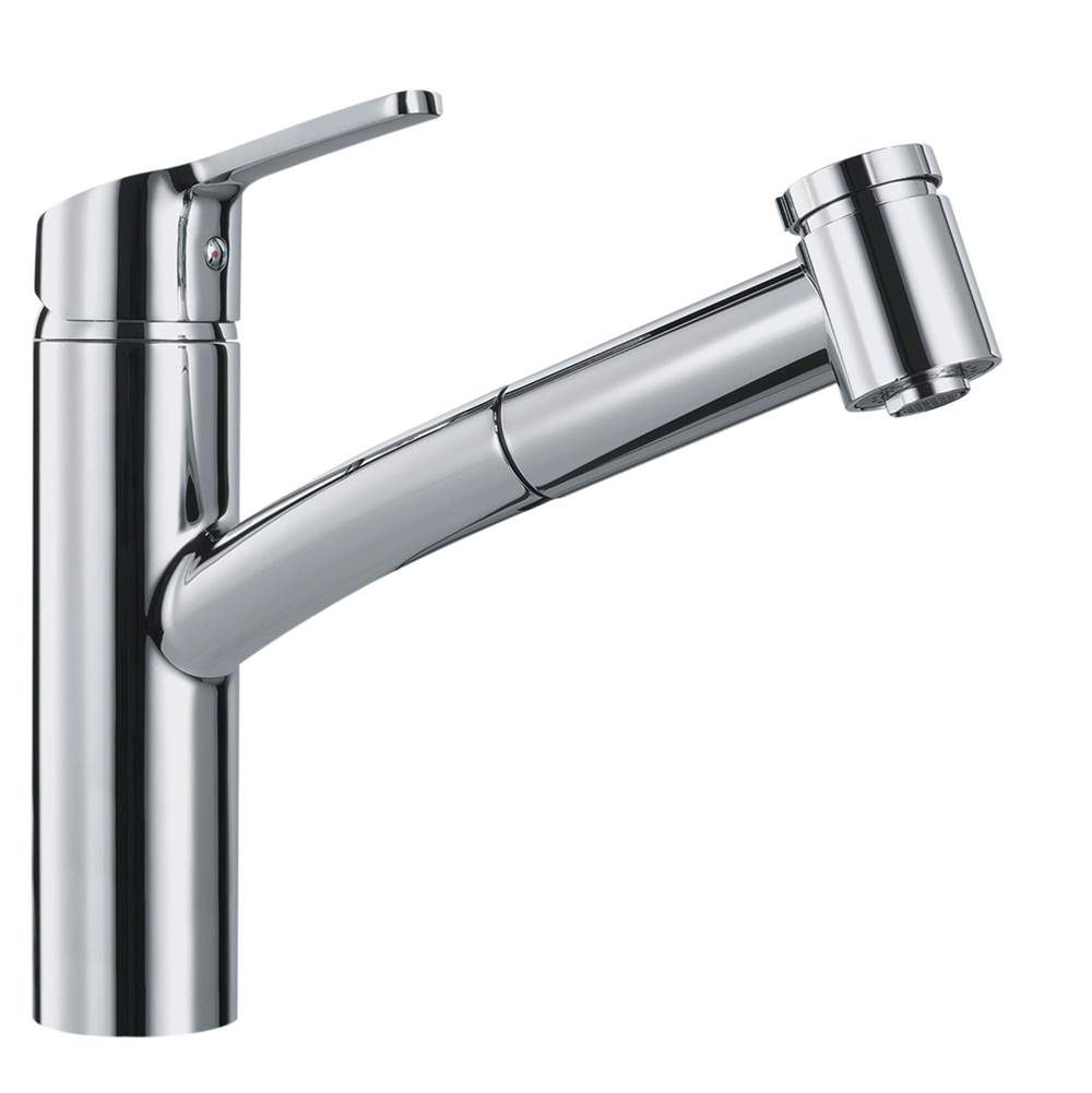 Franke Smart Single Handle Pull-Out Kitchen Faucet in Polished Chrome, SMA-PO-CHR