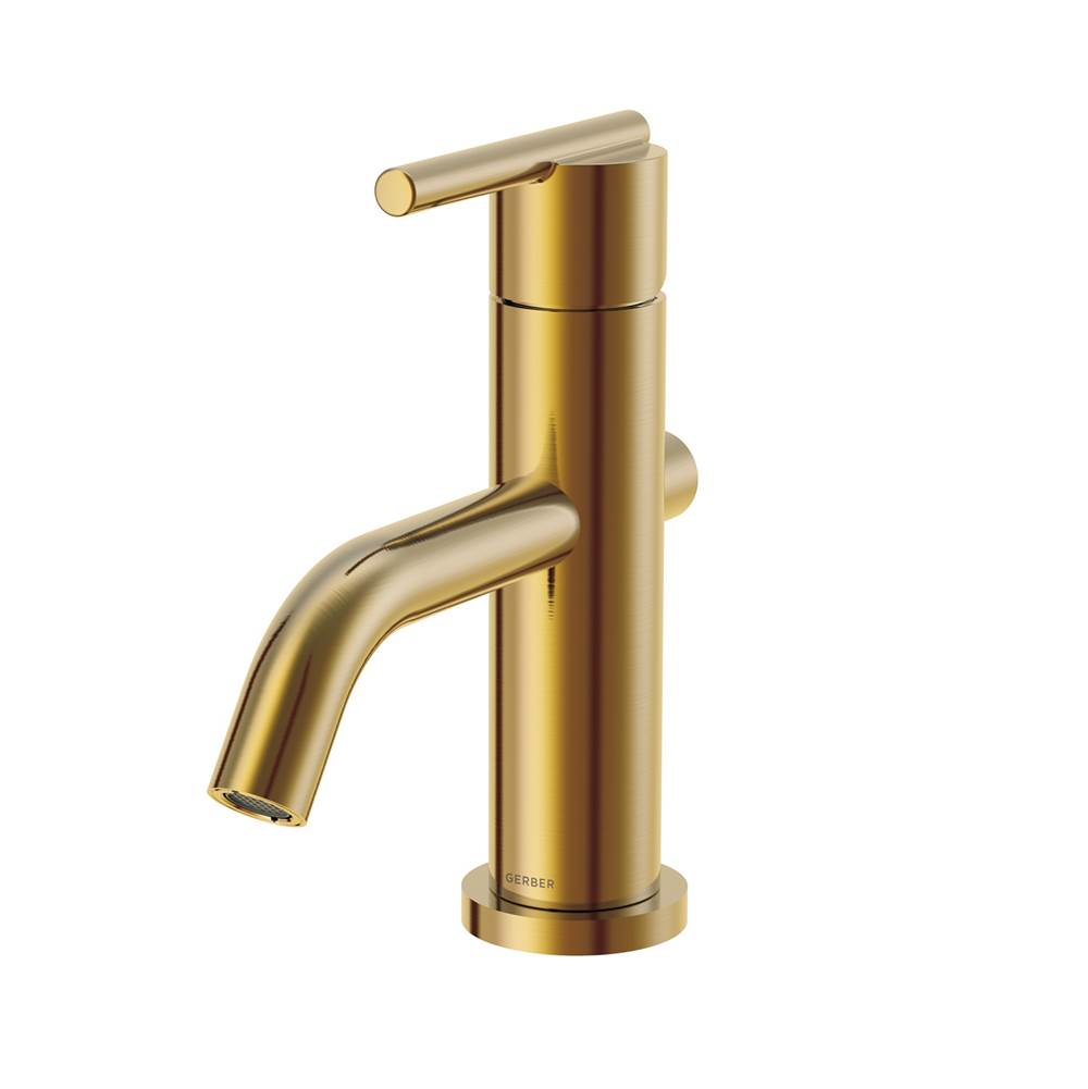 Gerber Plumbing Parma 1H Lavatory Faucet w/ Metal Touch Down Drain & Optional Deck Plate Included 1.2gpm Brushed Bronze