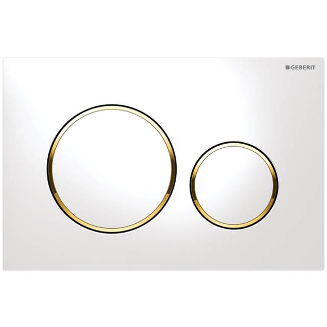 Geberit Geberit actuator plate Sigma20 for dual flush: white / gold-plated / white