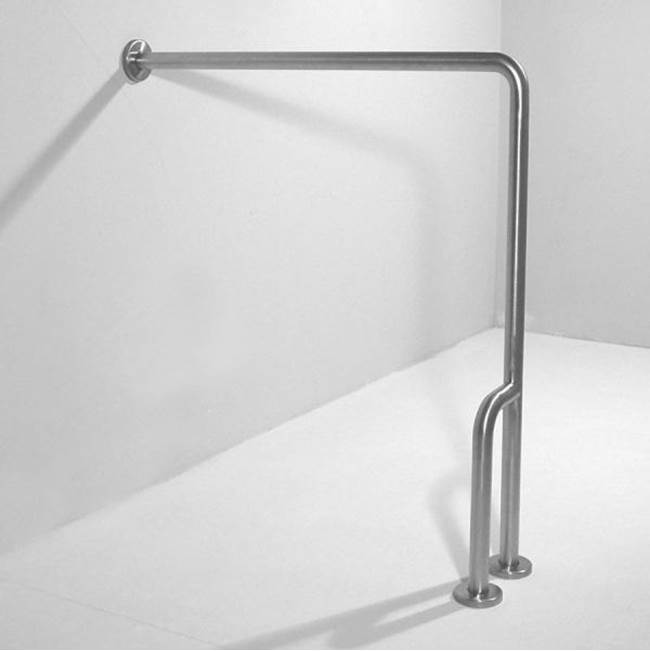 Health at Home Wall To Floor Safety Bar Rh White
