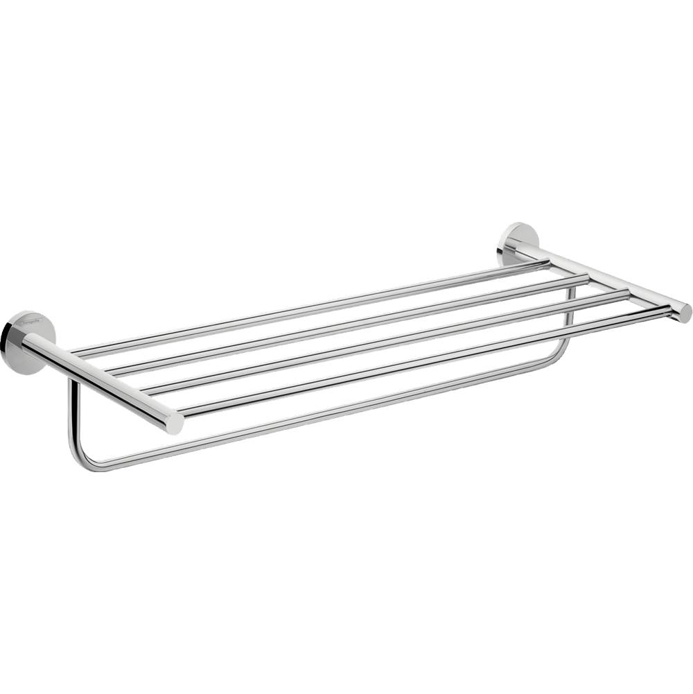 Hansgrohe Logis Universal Towel Rack with Towel Bar in Chrome
