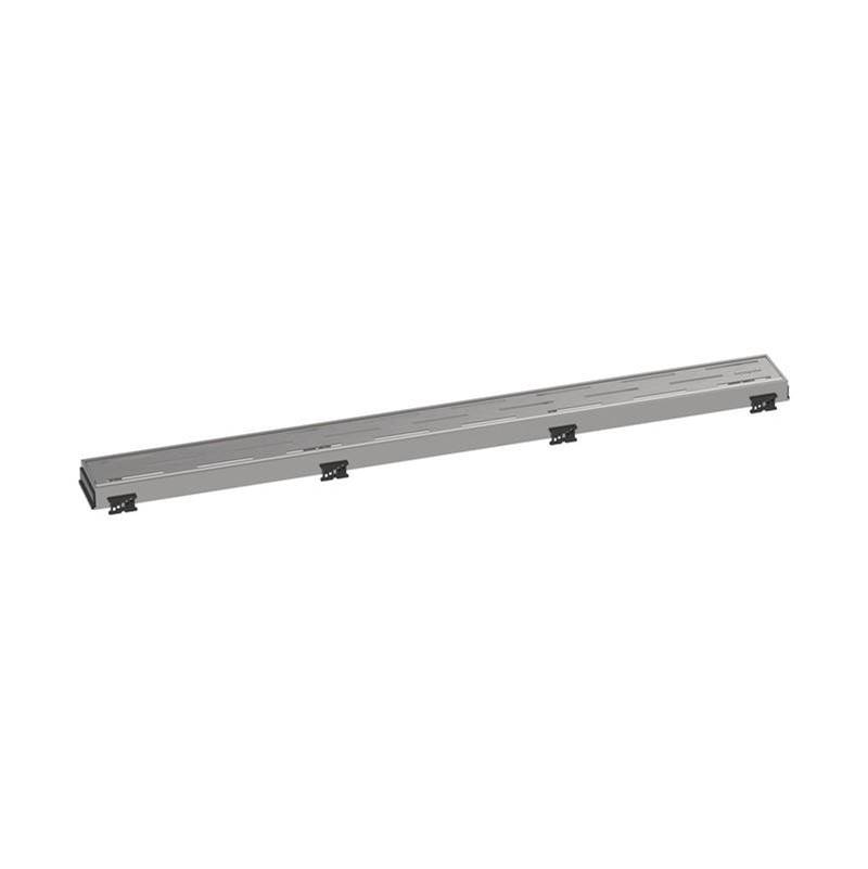 Hansgrohe RainDrain Match Trim Classic for 31 1/2'' Rough with Height Adjustable Frame in Brushed Stainless Steel