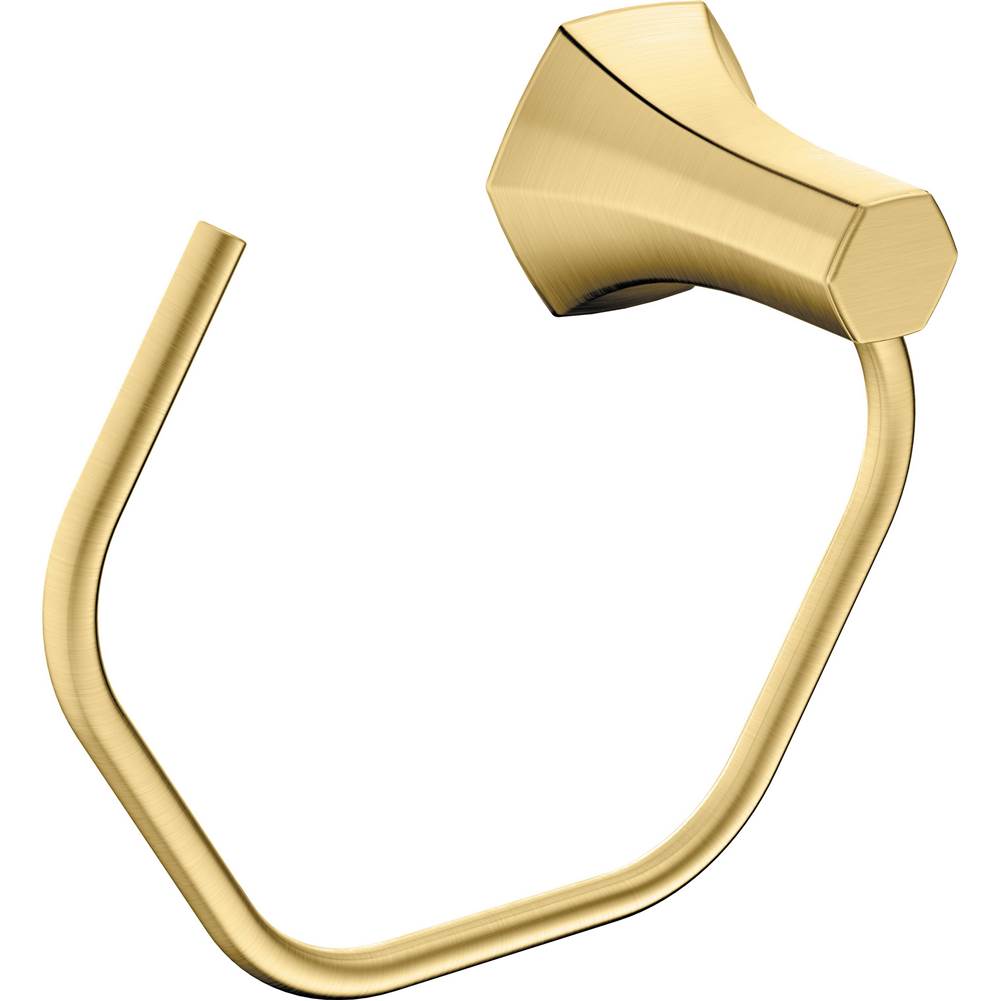 Hansgrohe Locarno Towel Ring in Brushed Gold Optic