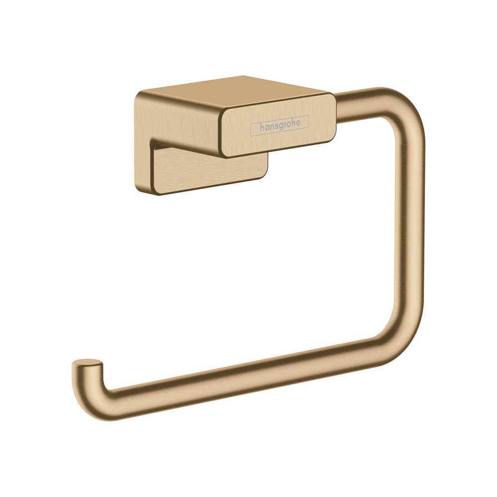 Hansgrohe AddStoris Toilet Paper Holder without Cover in Brushed Bronze