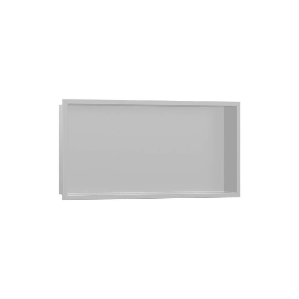 Hansgrohe XtraStoris Original Wall Niche with Integrated Frame 12''x 24''x 4''  in Concrete Grey