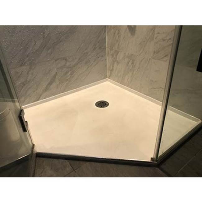 Hydro Systems SHOWER PAN HYDROLUXE SS 6036 END DRAIN - LEFT HAND - WHITE