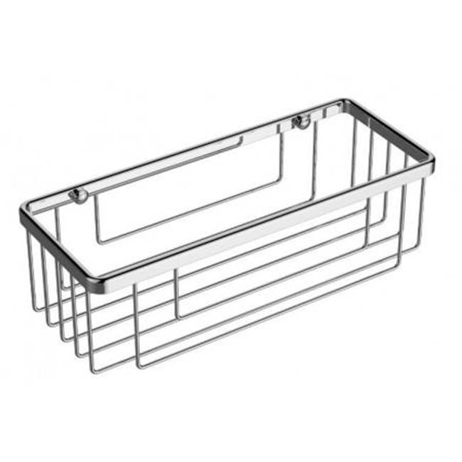 Kartners Bath & Shower Baskets - 12-inch Wire Basket-Titanium