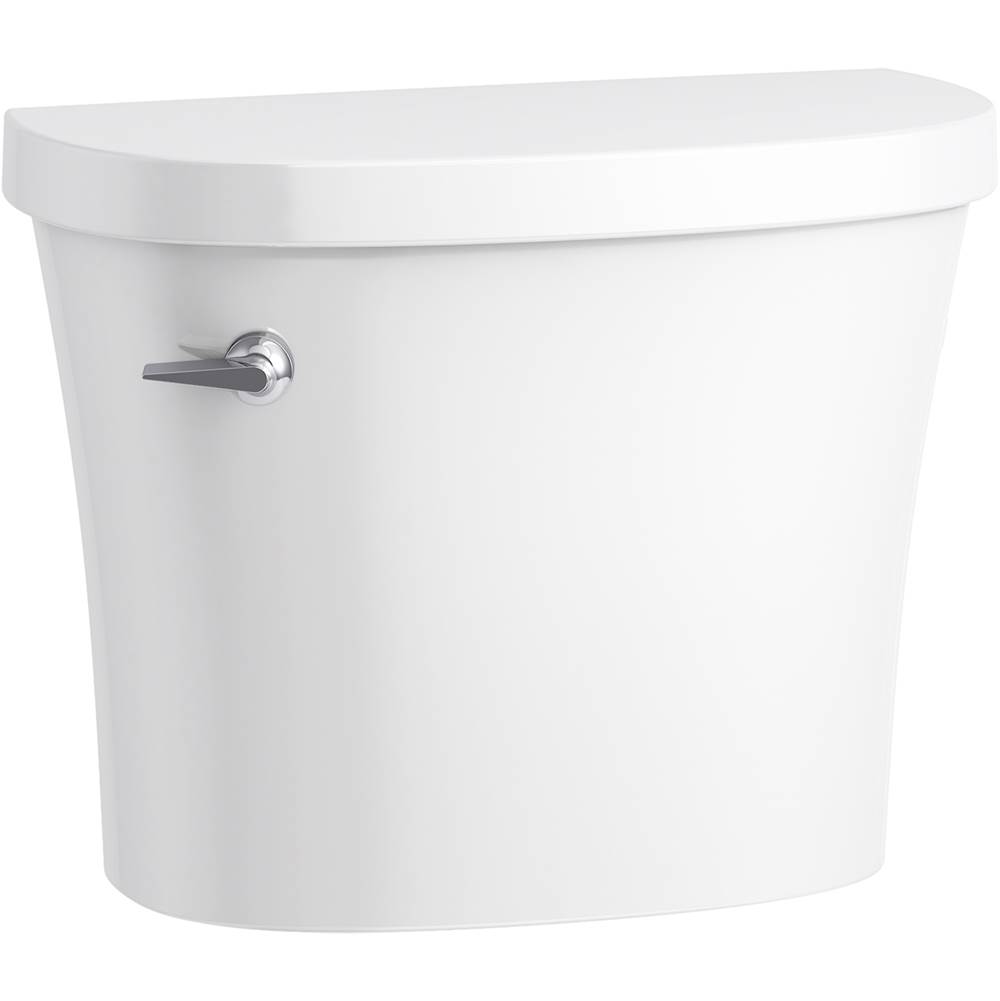 Kohler Kingston™ 1.28 gpf toilet tank with right-hand trip lever and tank cover locks