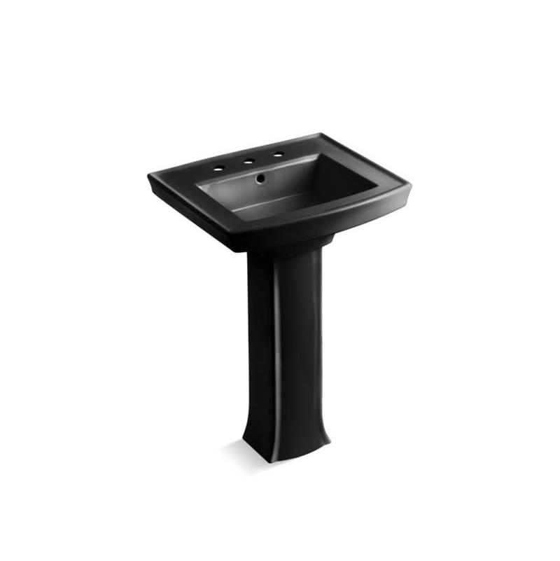 Kohler Archer® 24'' rectangular pedestal bathroom sink