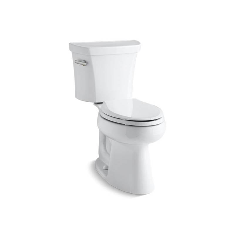 Kohler Highline® Comfort Height® Two-piece elongated 1.28 gpf chair height toilet with tank cover locks