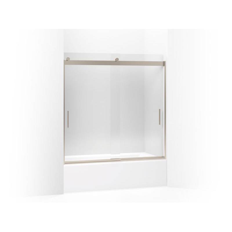 Kohler Levity® Sliding bath door, 59-3/4'' H x 56-5/8 - 59-5/8'' W, with 1/4'' thick Crystal Clear glass