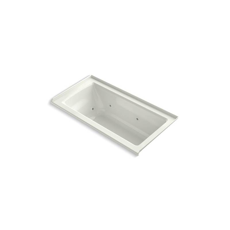Kohler Archer® 60'' x 30'' three-side integral flange whirlpool bath with heater and right-hand drain