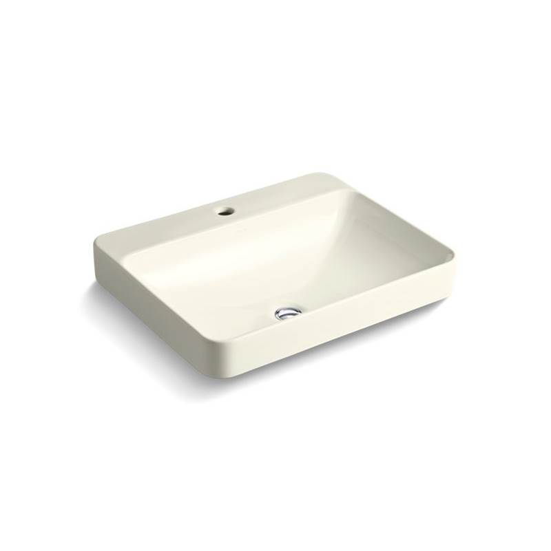 Kohler Vox® Rectangle Vessel bathroom sink with single faucet hole