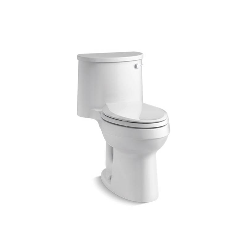 Kohler Adair® Comfort Height® One-piece elongated 1.28 gpf chair-height toilet with right-hand trip lever, and Quiet-Close™ seat