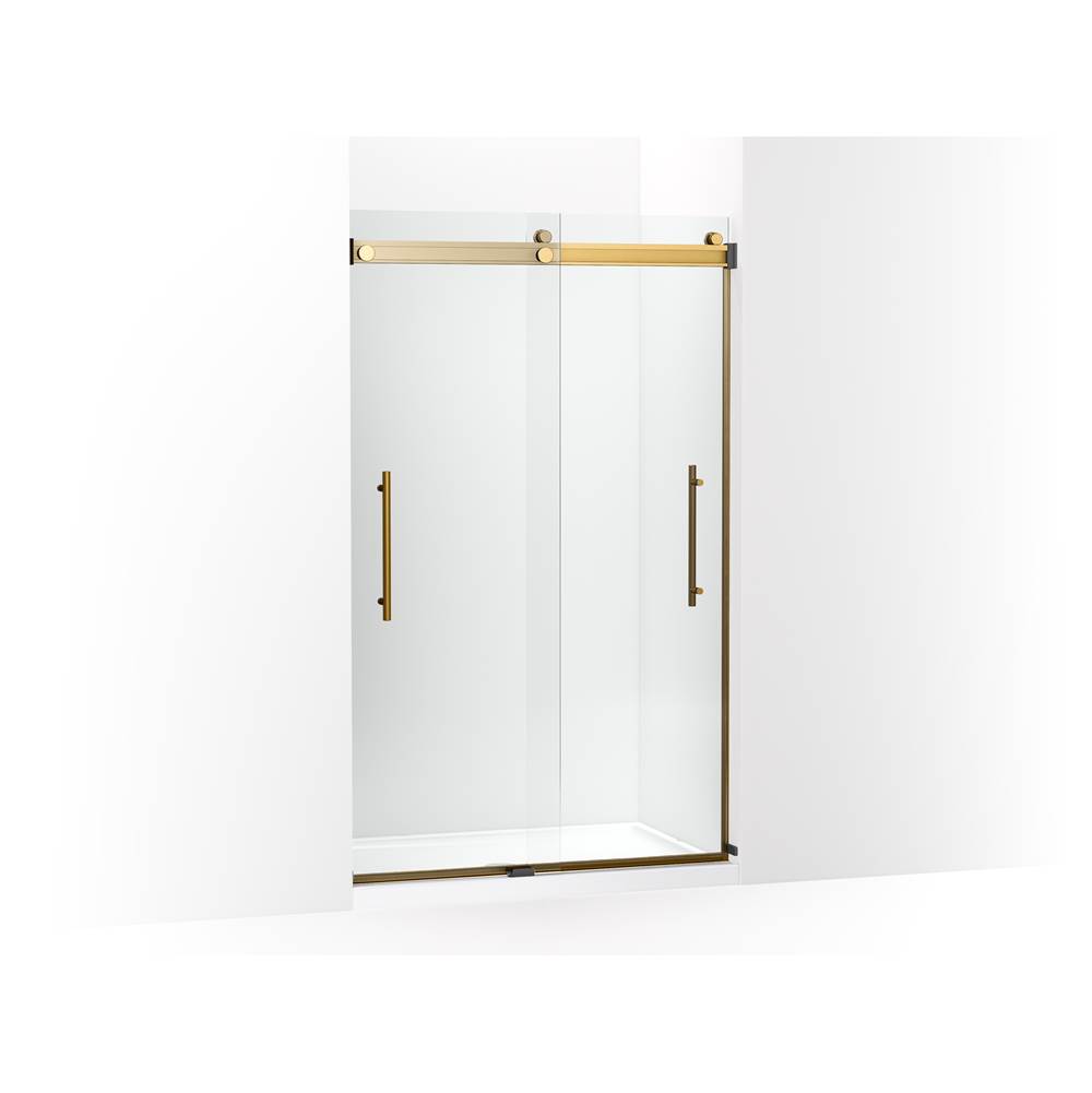 Kohler Levity Plus less Sliding Shower Door, 77-9/16 in. H X 44-5/8 - 47-5/8 in. W, With 5/16 in.-Thick Crystal Clear Glass