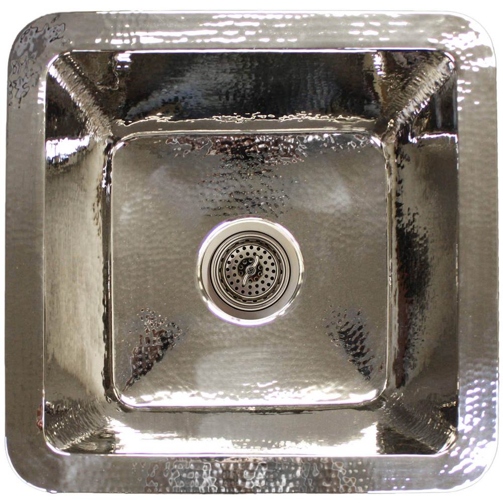 Linkasink Hammered Small Square with 3.5'' drain opening