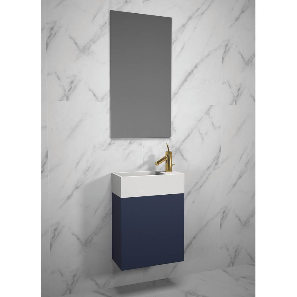 Madeli Petite 19'' Sapphire, Wall Hung Cabinet.Non-Handed Door, 18-7/8'' X 9-7/16'' X 20''