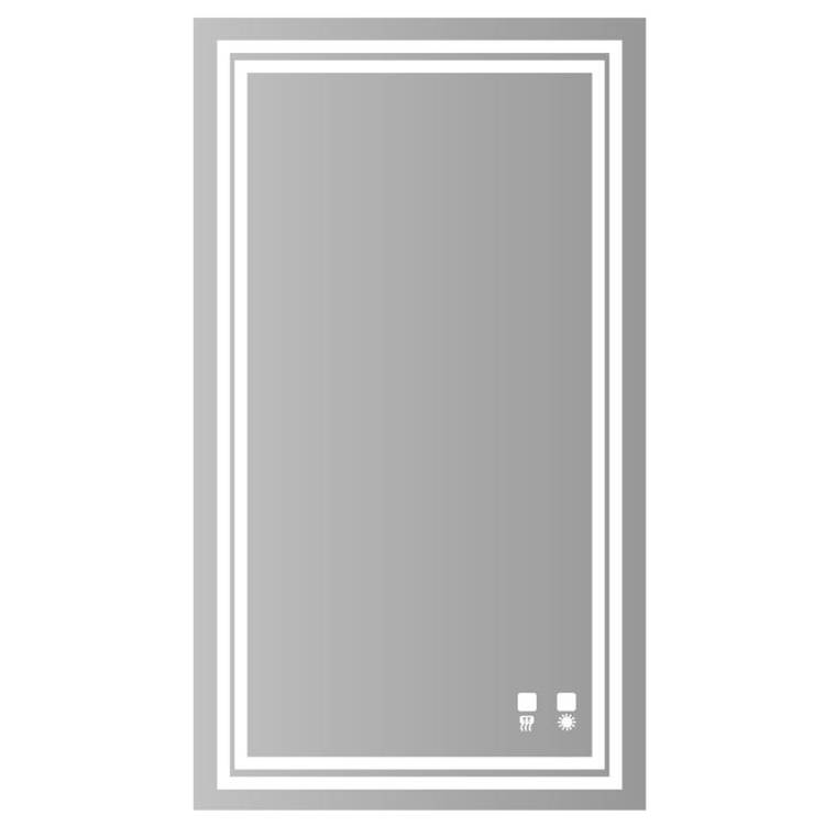 Madeli Zen Illuminated Slique Mirror, Mirror. 24'' X 36'' Lumentouch , On/Off Dimmer Switch. Defogger, Dual Installation