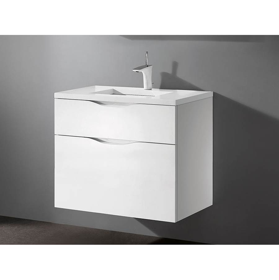 Madeli Bolano 30''. White, Wall Hung Cabinet, 29-5/8'' X 18'' X 24-3/8''